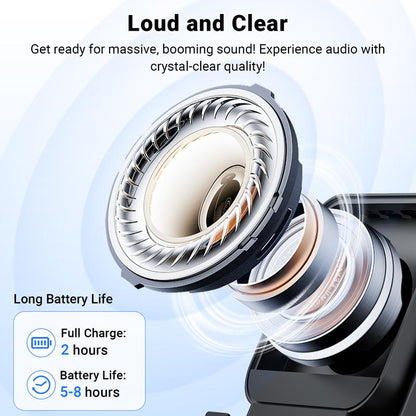 Wireless Induction Audio Speaker Stand, 5In1 Cellphone Holder, 3500Mah Rechargeable Emergency Power Bank,360° Adjustable Mobile Tablet Stand with Colorful Ambient Light Gifts for Men Women