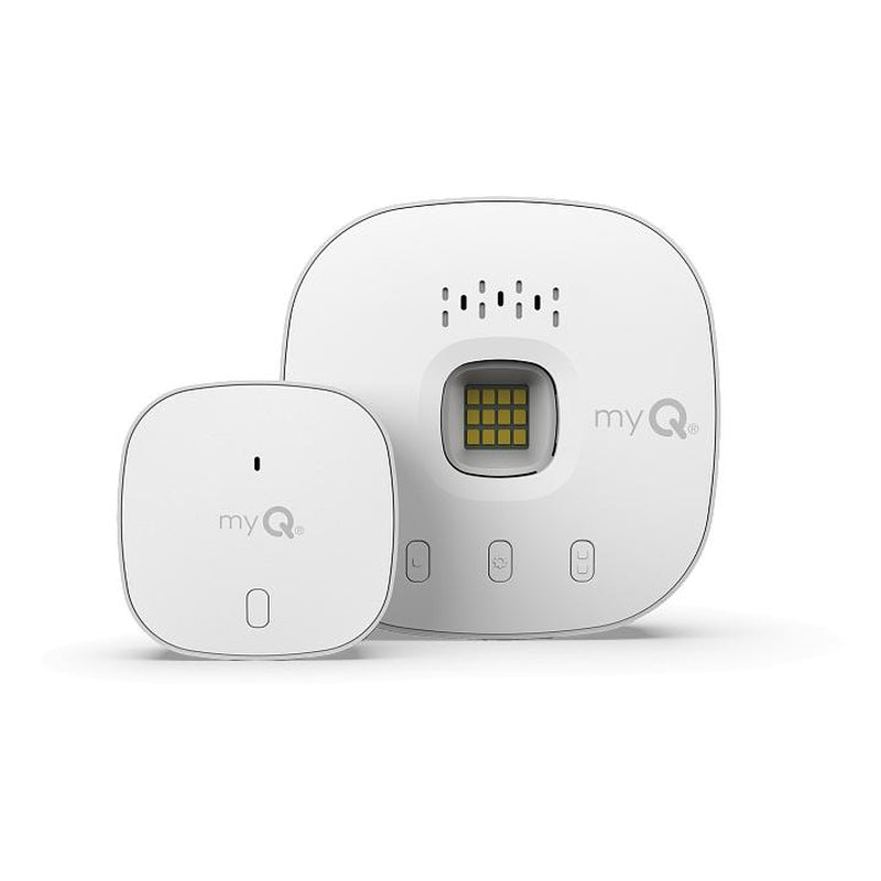Myq Smart Garage Control - Wireless Garage Hub and Sensor with Wifi & Bluetooth - Smartphone Controlled, White